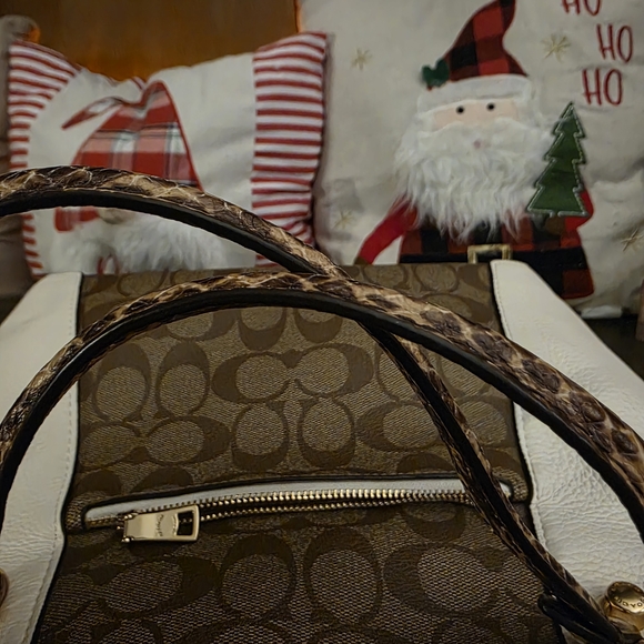 Coach Kacey Satchel Bag In Colorblock - Picture 14 of 15